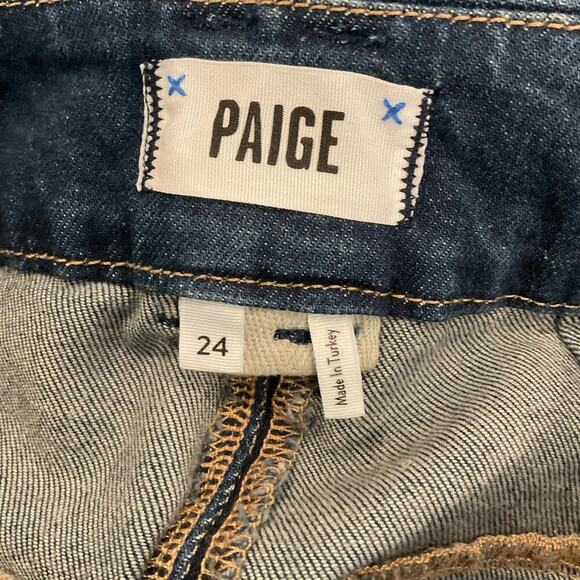 Paige Dion Cargo Trouser Flare Jeans dark was size 24 NEW - Picture 7 of 9